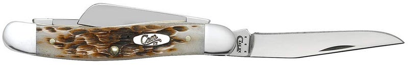 Case XX WR Pocket Knife Medium Stockman, Amber Bone Handle, Stainless Steel Blades, Length Closed: 3 5/8 Inches - Image 4