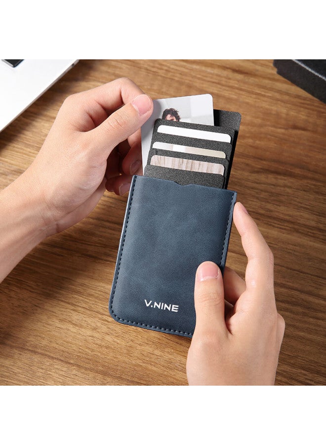 V.nine Slim And Portable Card Holder Men's Casual And Versatile Business Short Wallet With Multiple Card Slots, Perfect Gift For Father Or Boyfriend - Image 5