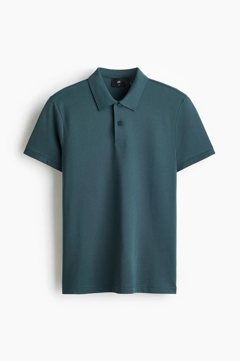 H&M  COOLMAX® Slim Fit Polo shirt for Men | Best Price UAE