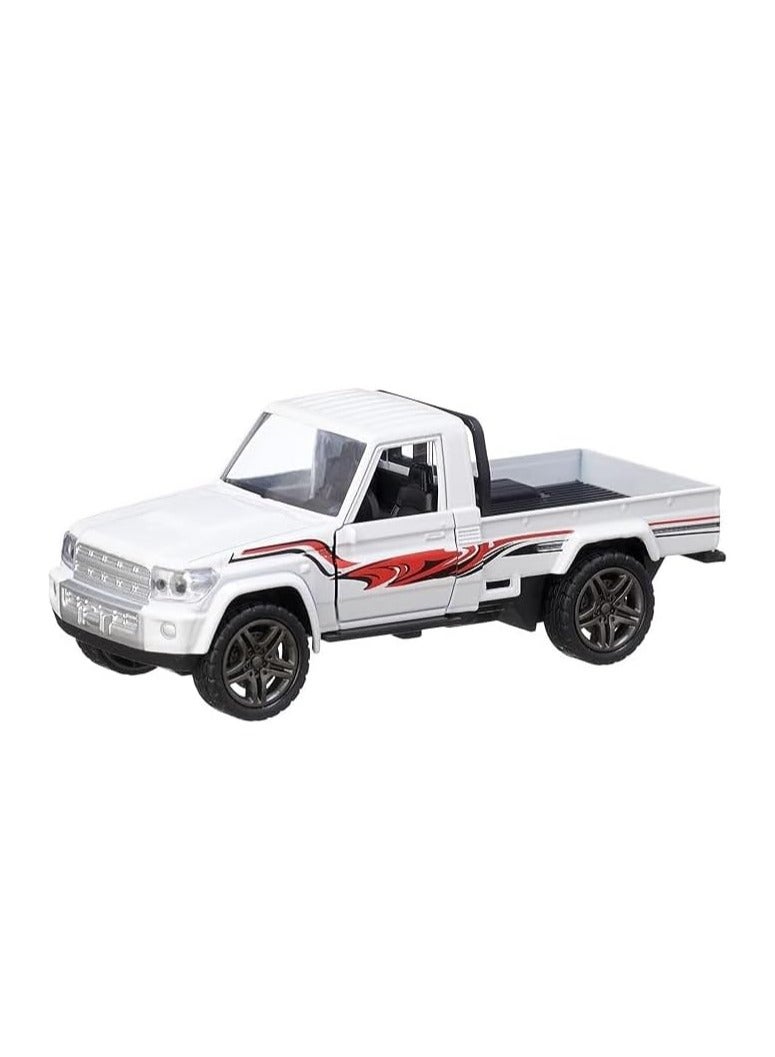 Mini Pickup Toy Car with Pull Back Action and Front Door Opening Durable Realistic Open Truck Design Vehicle Toy (Color May Vary)  - Image 1