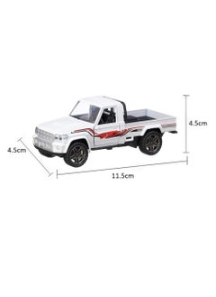 Generic Mini Pickup Toy Car with Pull Back Action and Front Door Opening Durable Realistic Open Truck Design Vehicle Toy (Color May Vary)  - Image 3