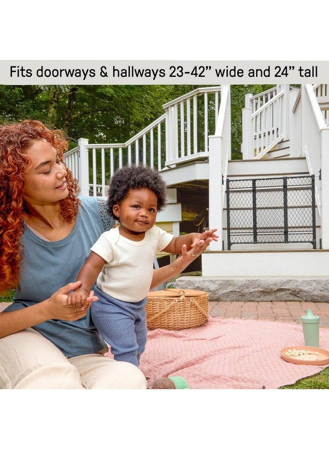 إنجنيونتي بوابة Ingenuity Doorway سلسلة 42W للكلاب والأطفال، للاستخدام الداخلي والخارجي، مقاومة للصدأ أو بهتان اللون، تناسب فتحات مقاس 23-42 بوصة، بطول 24 بوصة - Image 4