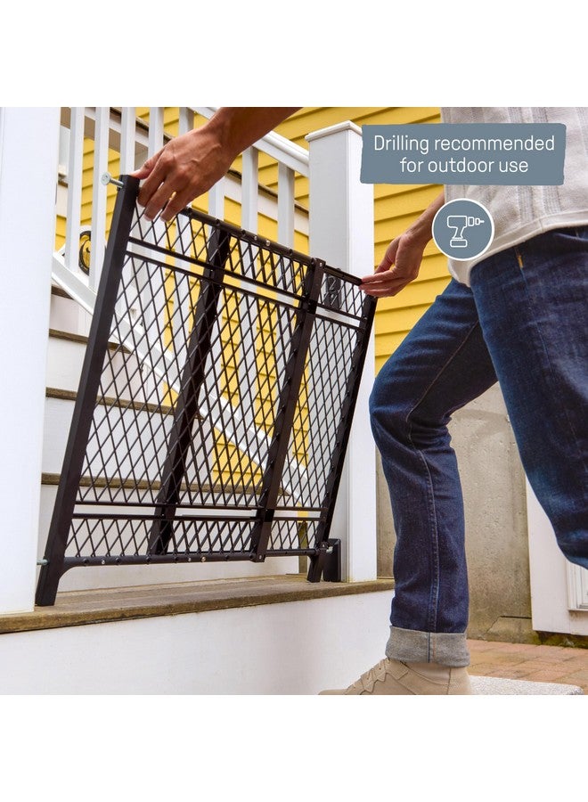 إنجنيونتي بوابة Ingenuity Doorway سلسلة 42W للكلاب والأطفال، للاستخدام الداخلي والخارجي، مقاومة للصدأ أو بهتان اللون، تناسب فتحات مقاس 23-42 بوصة، بطول 24 بوصة - Image 2