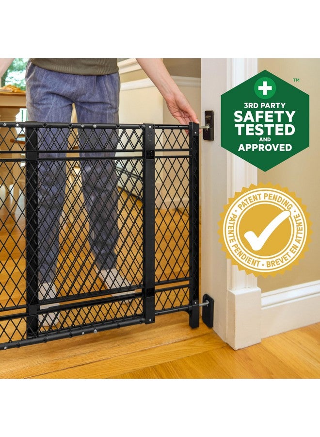 إنجنيونتي بوابة Ingenuity Doorway سلسلة 42W للكلاب والأطفال، للاستخدام الداخلي والخارجي، مقاومة للصدأ أو بهتان اللون، تناسب فتحات مقاس 23-42 بوصة، بطول 24 بوصة - Image 1