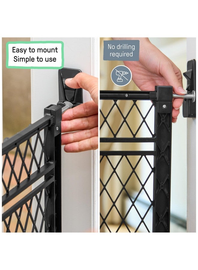 إنجنيونتي بوابة Ingenuity Doorway سلسلة 42W للكلاب والأطفال، للاستخدام الداخلي والخارجي، مقاومة للصدأ أو بهتان اللون، تناسب فتحات مقاس 23-42 بوصة، بطول 24 بوصة - Image 3