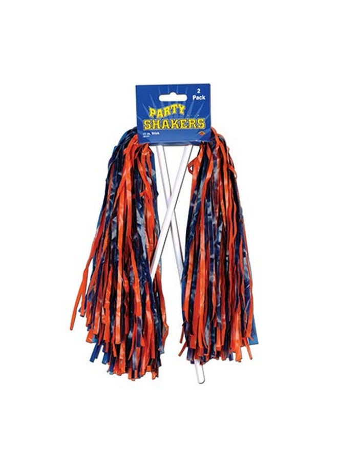 بيستل هزازات بلاستيكية زرقاء وبرتقالية من Beistle - 512 خيطًا - Image 4