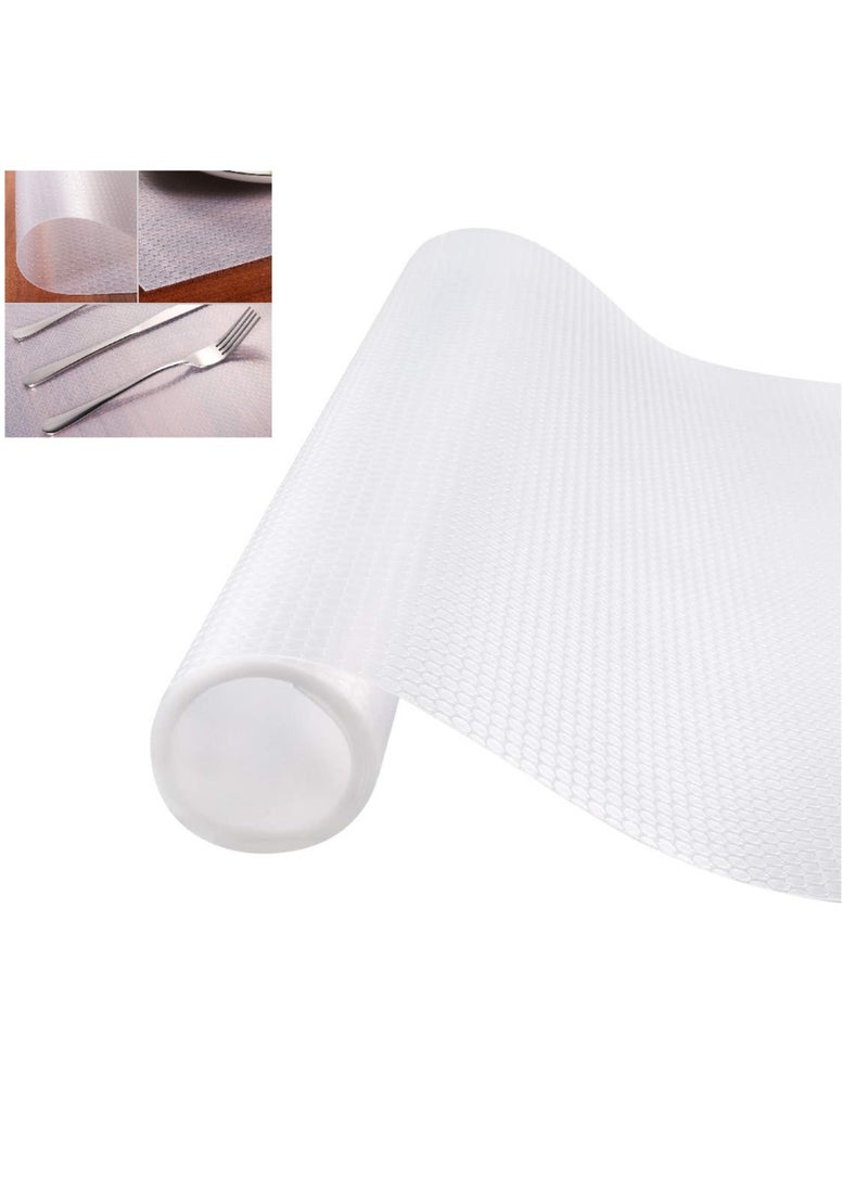 Generic Washable silicone mat roll for kitchen shelf and drawer, closet and office, high quality material (Size : 5m × 60cm)  - Image 1