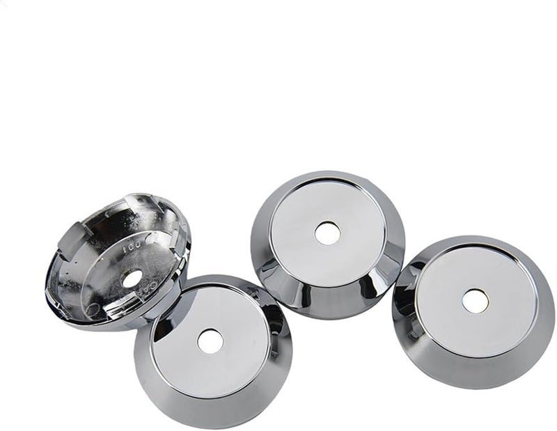 غطاية عجلة كروم فارغة بدون شعار، غطاء جنط مقاس 10، القطر الخارجي 68، القطر الداخلي 62 - Image 2