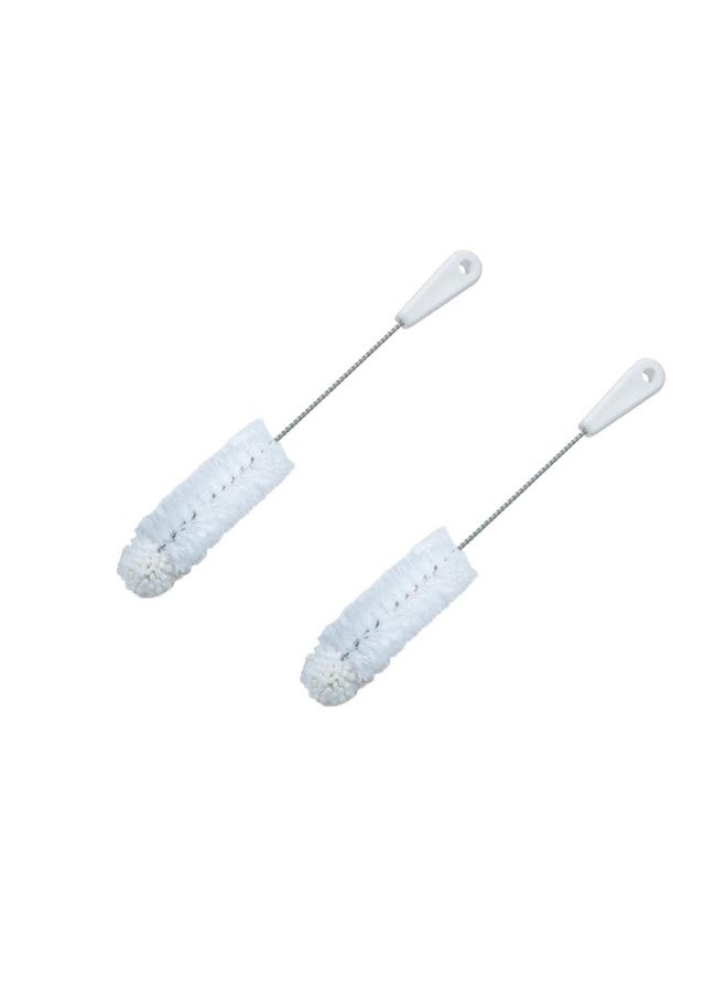 Brushtech Foam-Tipped Baby Bottle Brush, Pack of 2 - Durable & Soft Bristles & Foam Tip for Deep Bottle Cleaning - Made in USA, Cleaning Tools for Glass & Plastic Bottles - Image 1