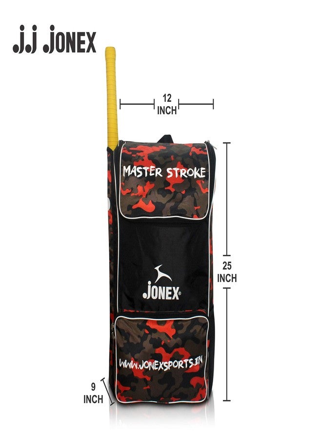 Jonex J.J. JONEXPro Cricket Kit Bag with External Bat Pocket | Heavy Duty Duffle Bag for Full Kit, Pads, Helmet (Camo Design) - Image 5