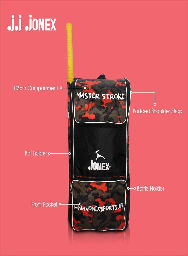 Jonex J.J. JONEXPro Cricket Kit Bag with External Bat Pocket | Heavy Duty Duffle Bag for Full Kit, Pads, Helmet (Camo Design) - Image 4