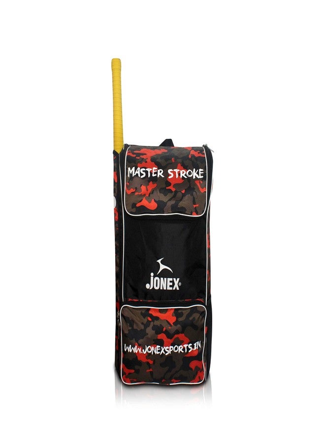 Jonex J.J. JONEXPro Cricket Kit Bag with External Bat Pocket | Heavy Duty Duffle Bag for Full Kit, Pads, Helmet (Camo Design) - Image 1