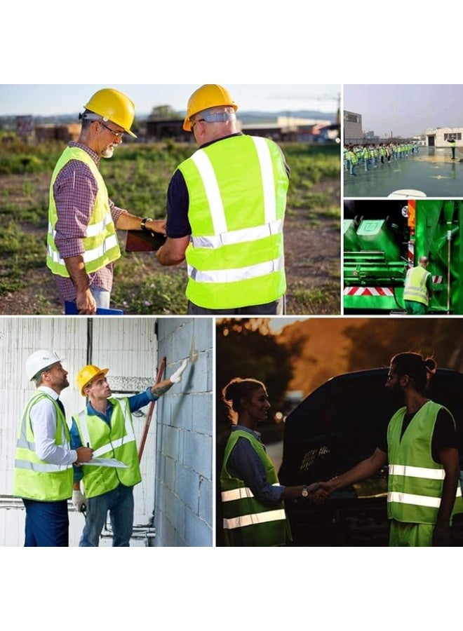 Reflective Vest Working Clothes High Visibility Day Night Warning Safety Vest Traffic Construction Safety Clothing Medium - Image 2