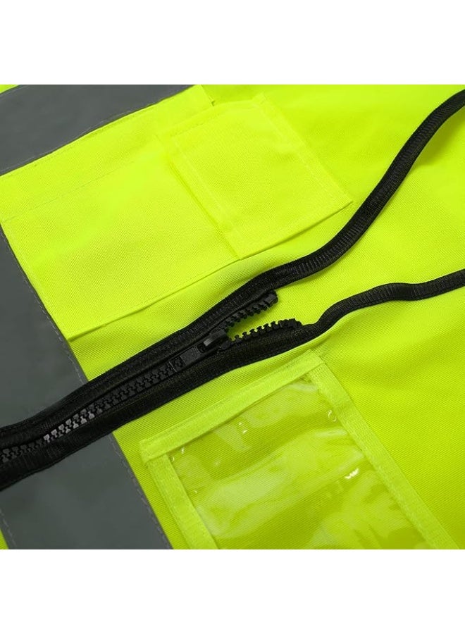 Reflective Vest Working Clothes High Visibility Day Night Warning Safety Vest Traffic Construction Safety Clothing Medium - Image 3