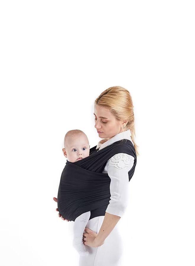 حمالة الأطفال الكلاسيكية المثالية، حمالة الأطفال المرنة الأصلية - أسود - Image 3