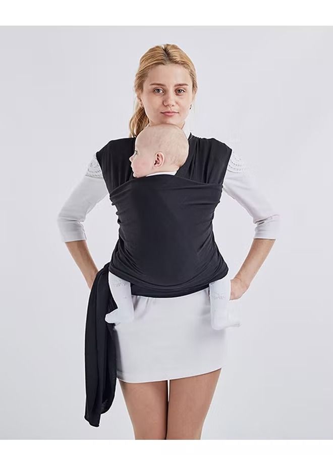 حمالة الأطفال الكلاسيكية المثالية، حمالة الأطفال المرنة الأصلية - أسود - Image 2