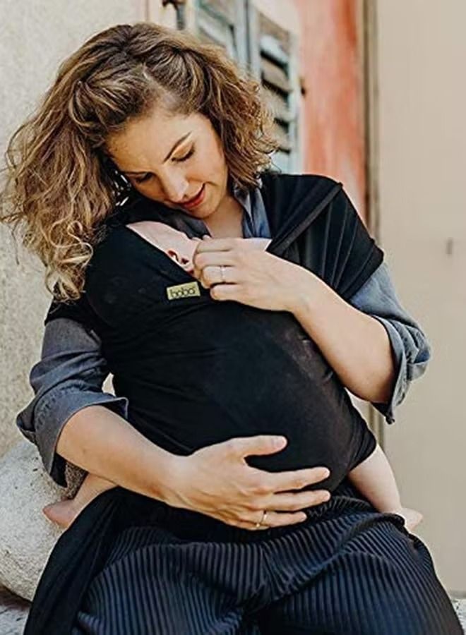 حمالة الأطفال الكلاسيكية المثالية، حمالة الأطفال المرنة الأصلية - أسود - Image 5