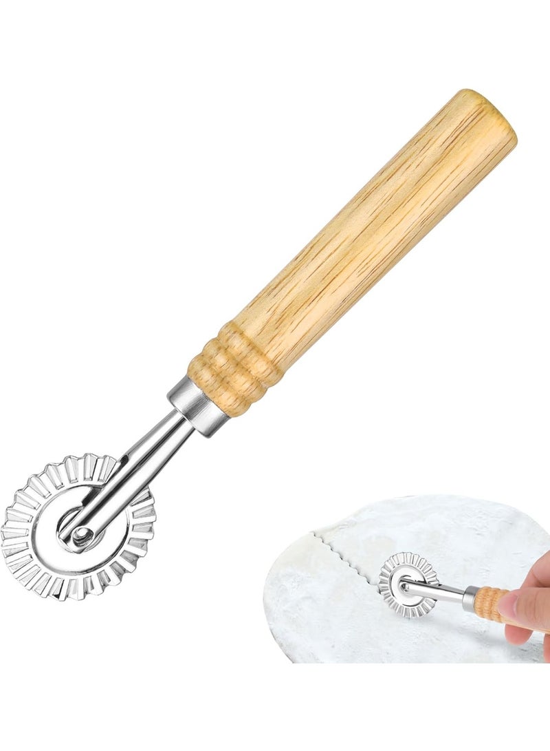 سوفام عجله قطعه المعجنات عجله قطعه رافيولي عجله قطعه مع بيتزا متدحرجه عجله قطعه الدبابيس صنع سبيكة الزنك المعجنه صنع قطعه للمطبخ 16 CM - Image 2