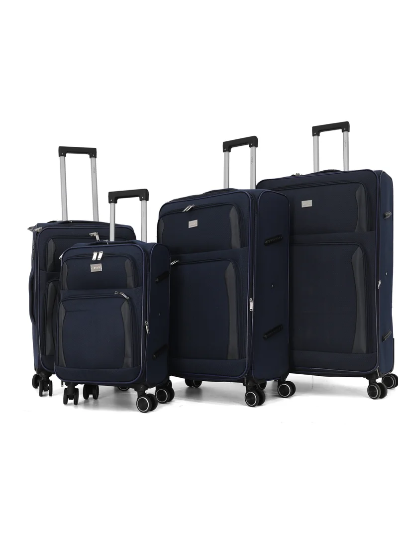 CAPITAL Capital 4-Piece Softside Expandable Spinner Luggage Set - Durable Travel Suitcases with 360° Spinner Wheels