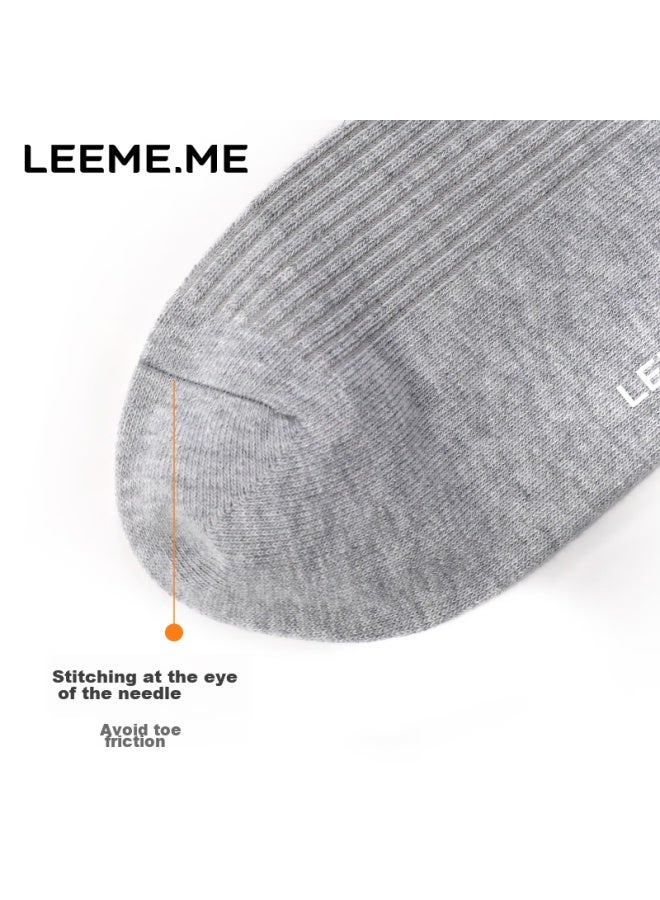 Leeme.me Li Mi Socks For Men, Spring Casual Socks, Men's Socks, Simple Mid-calf Socks, 4 White, One Size Fits All - Image 5