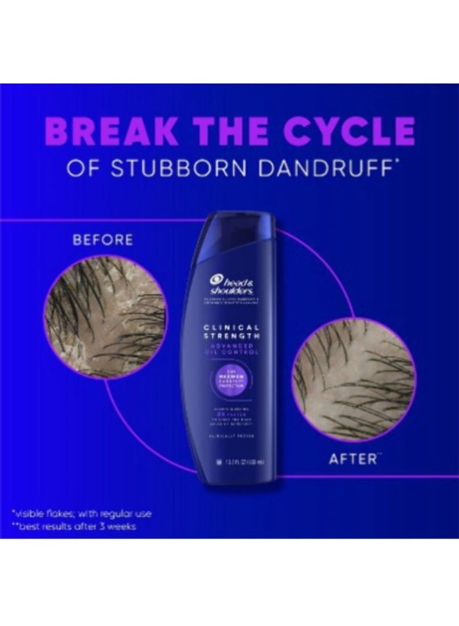 Head & Shoulders Clinical Dandruff Defense + Advanced Oil Control Shampoo, 13.5 Fl Oz - Image 5