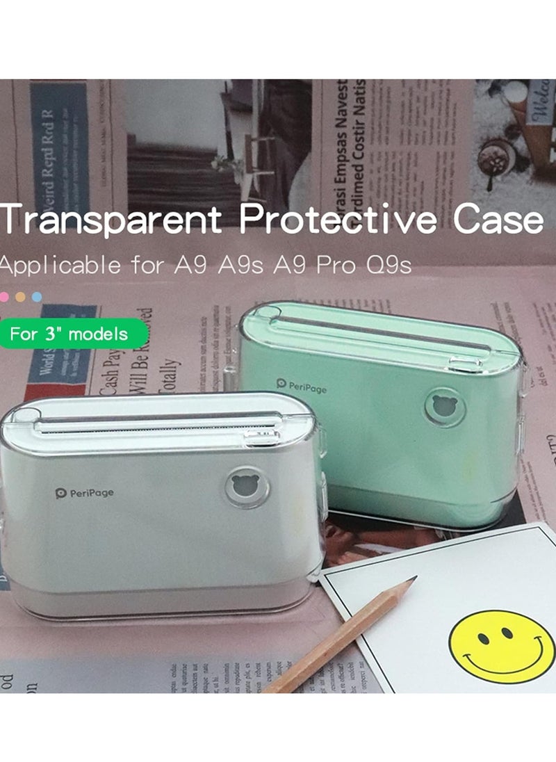 PeriPage PeriPage Transparent Protective Case Cover with Portable Hand Rope for A9/A9s/A9 Pro/Q9s Mini Pocket BT Thermal Printer Label Maker  - Image 2
