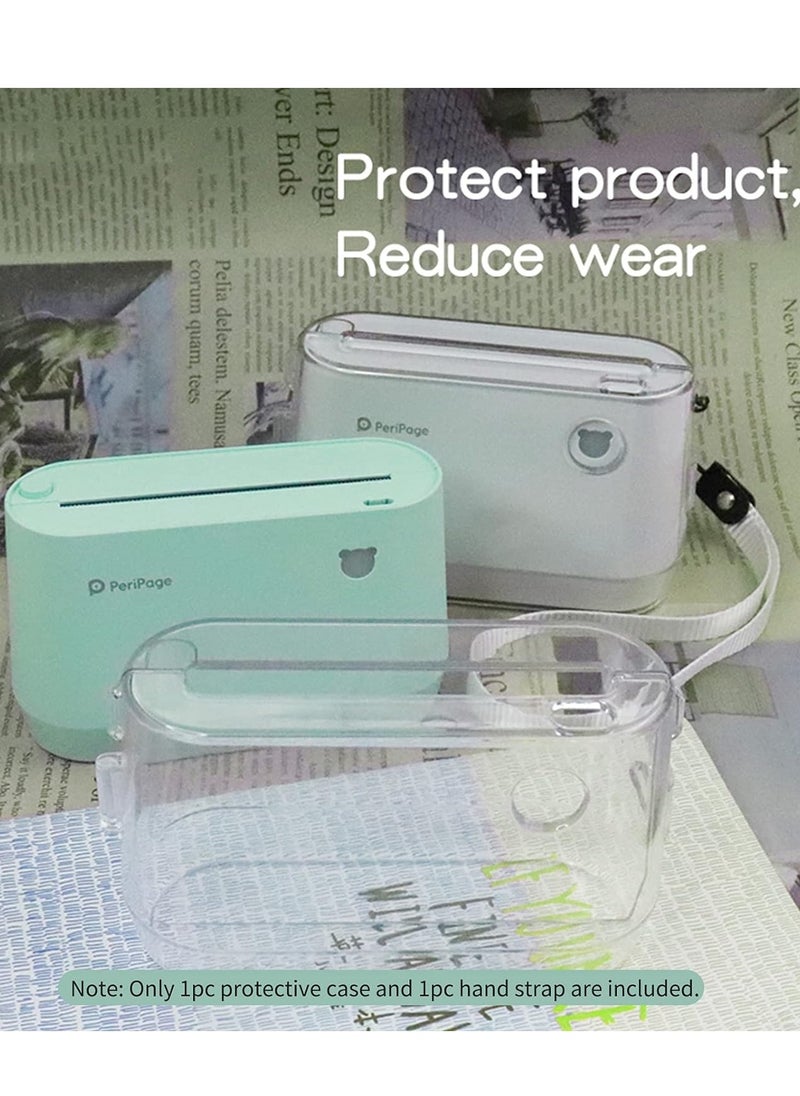 PeriPage PeriPage Transparent Protective Case Cover with Portable Hand Rope for A9/A9s/A9 Pro/Q9s Mini Pocket BT Thermal Printer Label Maker  - Image 3
