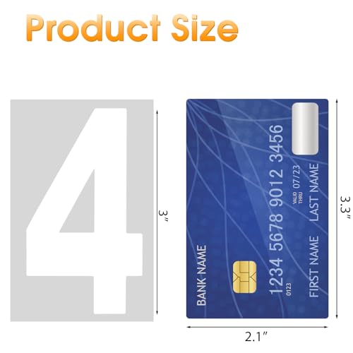 MOWPOG 80 PCS Reflective Mailbox Numbers for Outside, 3 Inch Self Adhesive Waterproof Vinyl Number Stickers for Signs, Door, Garbage Bins, House Address - Image 2