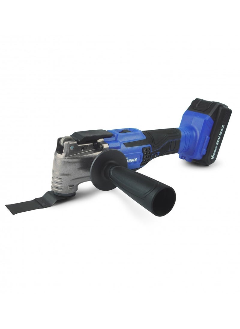 VTOOLS 18V SDS Brushless Multi Functional Tool Kit 6000-20000RPM Variable Speed 3 Degree Oscillating Angle with 2.0Ah Battery 