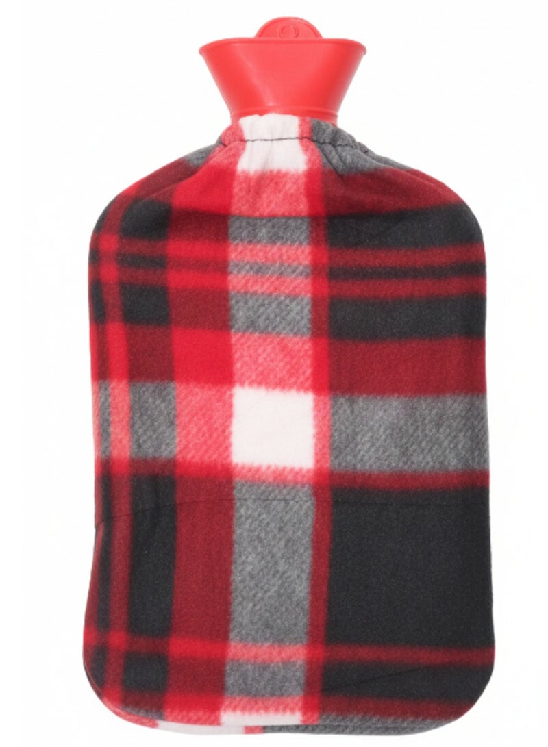 قِربة ماء ساخن مبطنة بقماش ناعم – تصميم لطيف وآمن للاستخدام اليومي