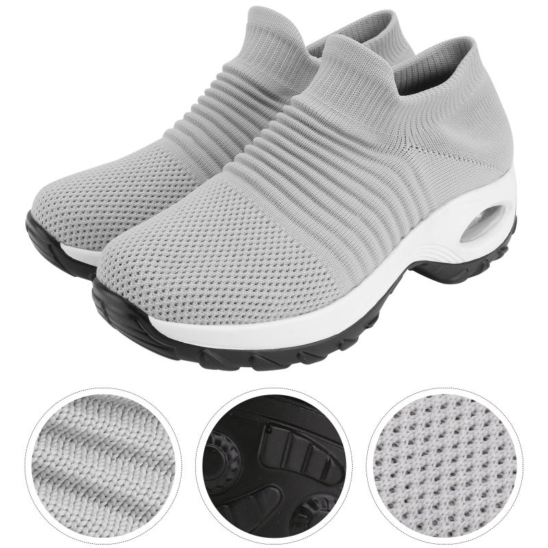 1 Pair Women Breathable Shoes Sports Shoes Sneakers Fashionable Gym Shoes - Image 2