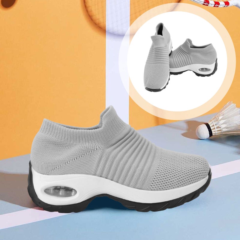 1 Pair Women Breathable Shoes Sports Shoes Sneakers Fashionable Gym Shoes - Image 1