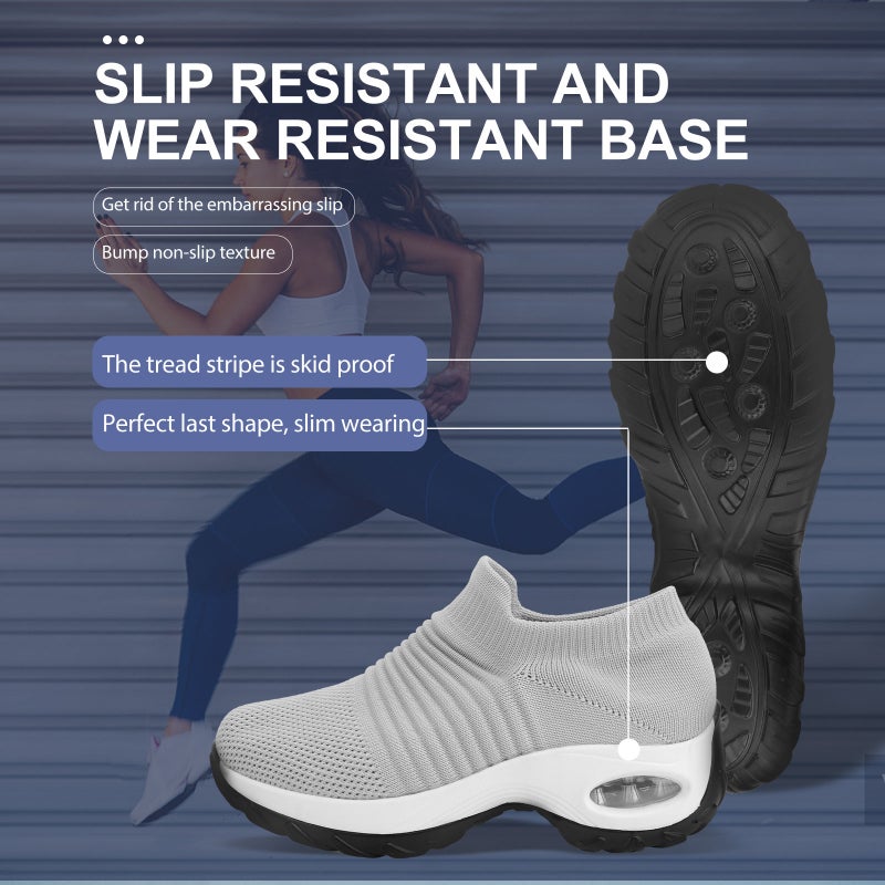 1 Pair Women Breathable Shoes Sports Shoes Sneakers Fashionable Gym Shoes - Image 5