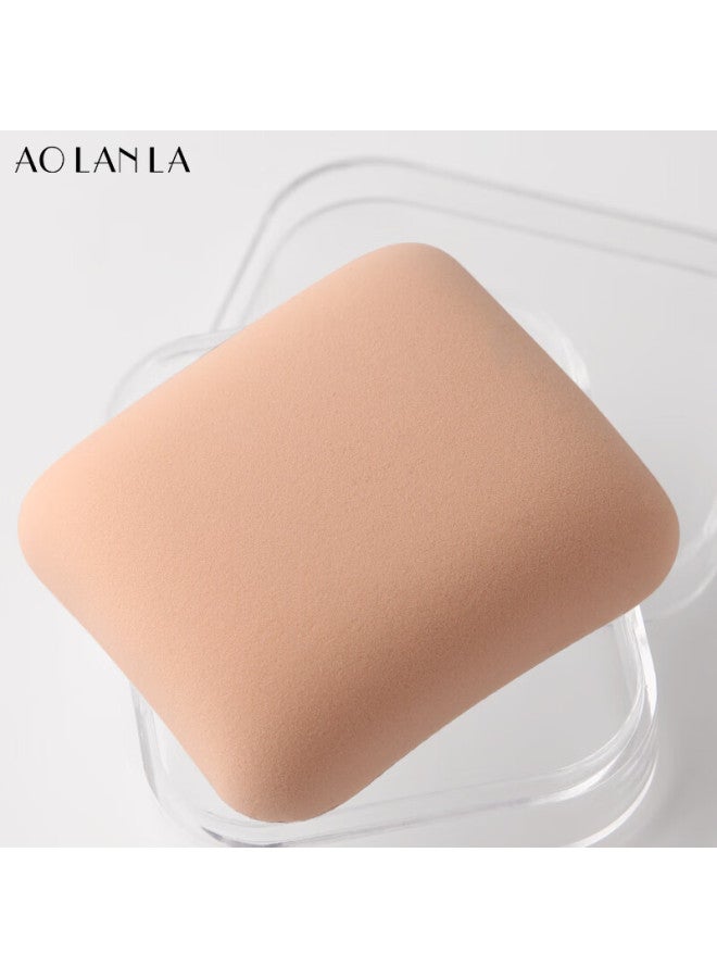 Aolanla Square Air Cushion Powder Puff، مزدوج الاستخدام للتطبيق الجاف والرطب، مقاوم لامتصاص البودرة، إسفنجة المكياج، وسادة الأساس، قطعة واحدة مع صندوق تخزين - Image 1