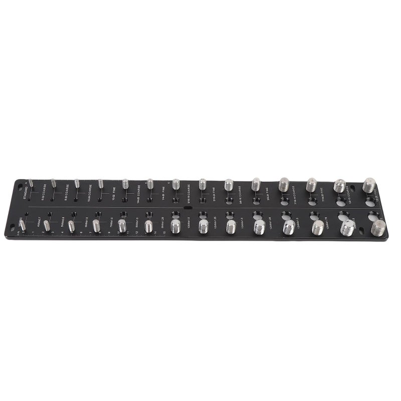 Thread Checker 28 Hole Metric Standard Board Metal Commonly Used Nut Screw Identifier Gauge Black - Image 5