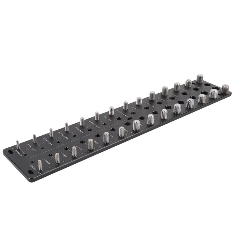 Thread Checker 28 Hole Metric Standard Board Metal Commonly Used Nut Screw Identifier Gauge Black - Image 4