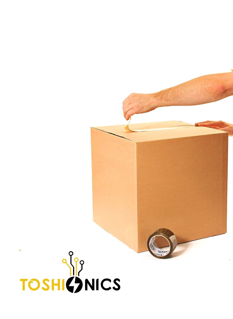 Toshonics - Heavy-Duty Double Wall Cardboard Boxes (55 x 55 x 70 cm) – Extra-Large Moving & Storage Boxes, 5-Ply, Recyclable, Holds Up to 35kg – 5 PCS - Image 1
