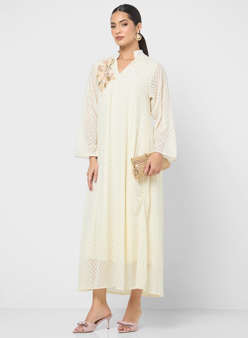 Khizana Embroidered Dress - Image 4