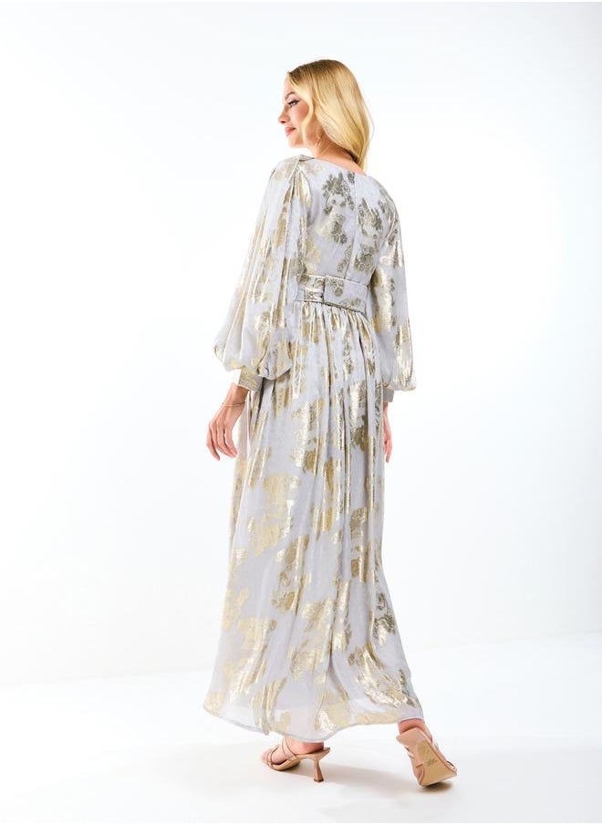 House of Moda Floral Chiffon Dress - Image 2