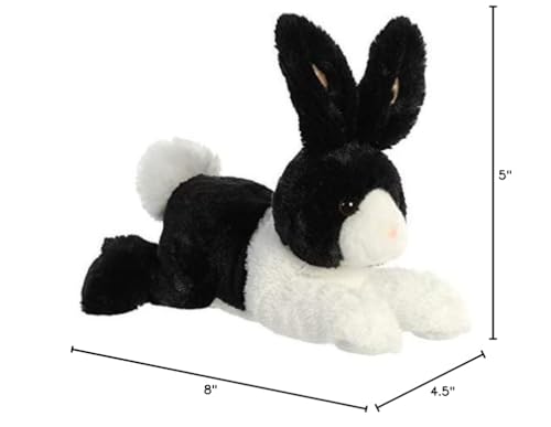 Aurora Adorable Flopsie Dutch Rabbit Stuffed Animal - Playful Ease - Timeless Companions - Black 12 Inches - Image 5