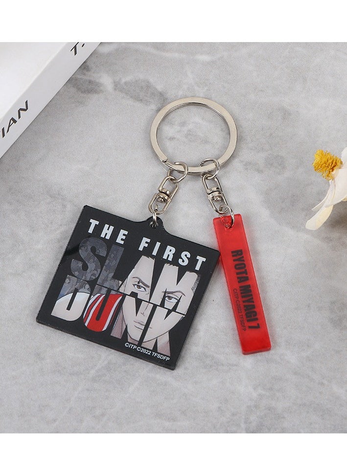 KUYING Creative Slam Dunk Keychain Student Backpack Pendant 