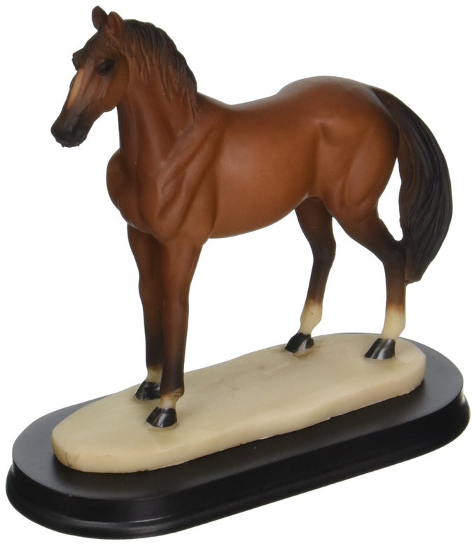 SSG11414 HORSES COLLECTION BROWN HORSE FIGURINE DECORATION DECOR COLLECTIBLE