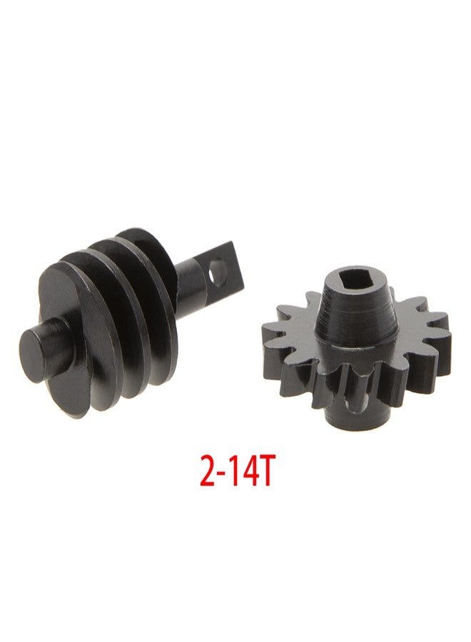 MEUS Racing Differential Helical Gears Set for MEUS SCX24 Isokinetic 3-Section CVD Front Axle (2-14T) - Image 3