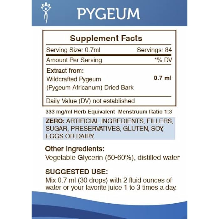 Secrets of the Tribe Pygeum Tincture Alcohol-Free Extract, Wildcrafted Pygeum Africanum Dried Bark (2 FL OZ) - Image 4
