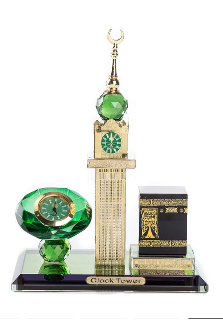 Duha Islamic Kaaba Clock Tower Model, Islamic Crafts, Building Model, Islamic Architecture - Image 1