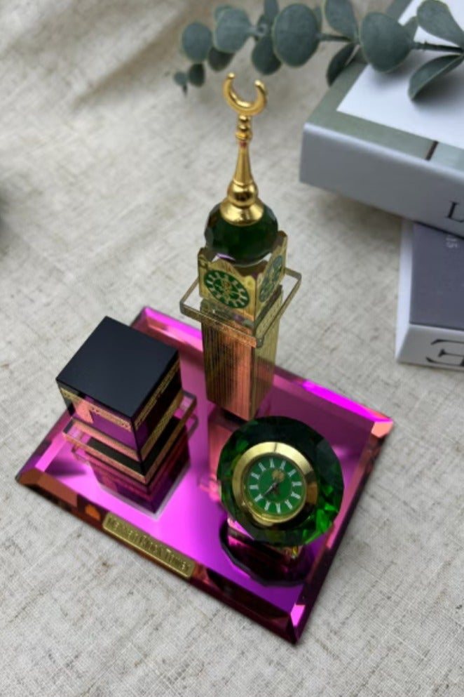Duha Islamic Kaaba Clock Tower Model, Islamic Crafts, Building Model, Islamic Architecture - Image 2