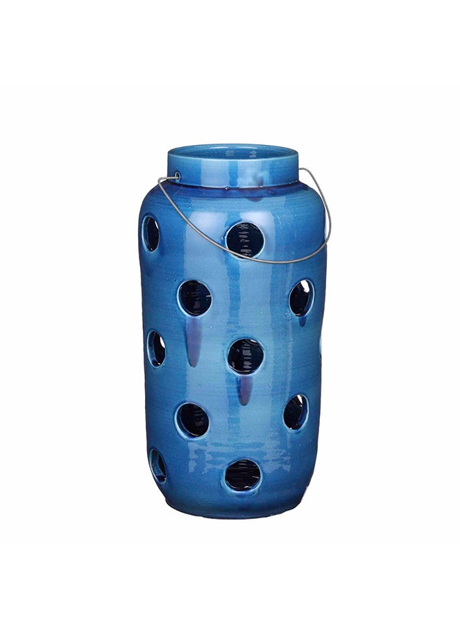Suncoast Arena Ceramic Lantern (L)-Blue 