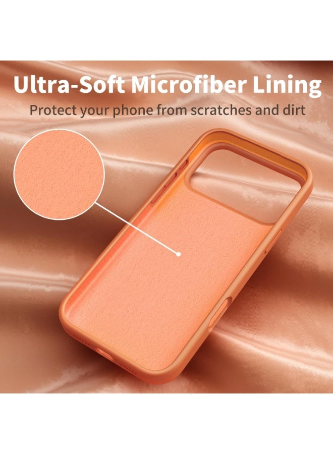 TWEGGON Liquid Silicone Case for iPhone 17 Pro Max 6.9" Orange - Image 4
