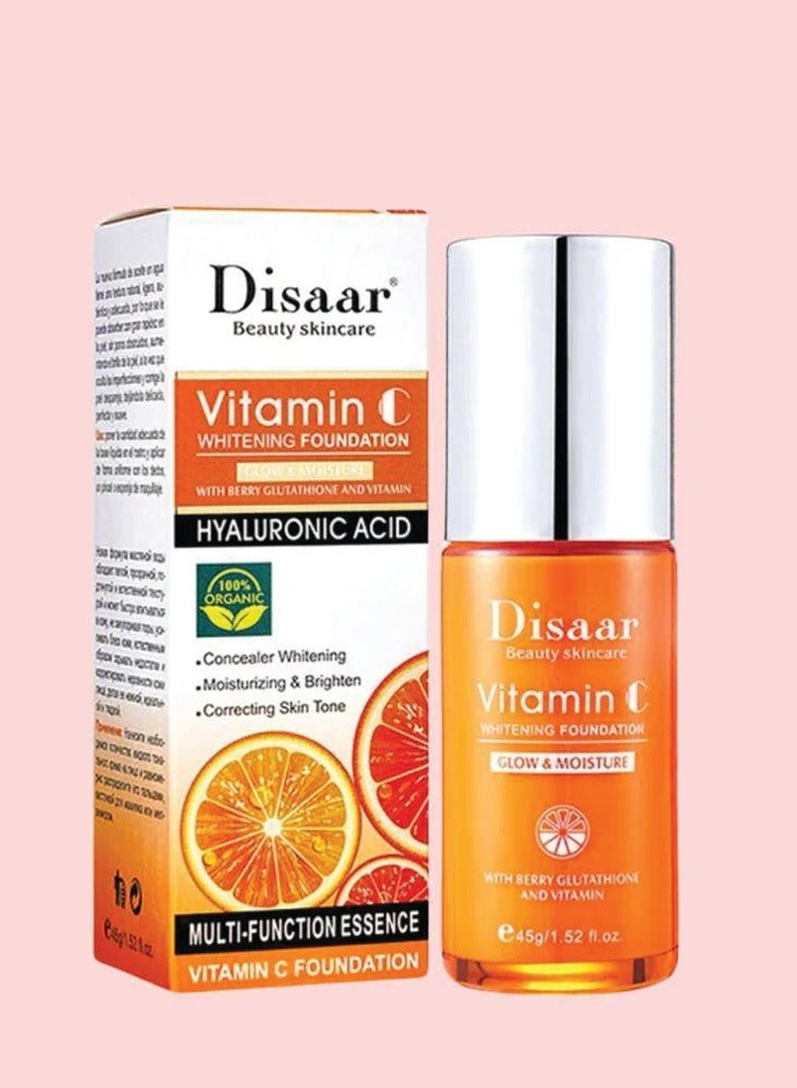 Disaar Disaar Vitamin C Whitening Foundation Moisture With Hyaluronic Acid 45g 