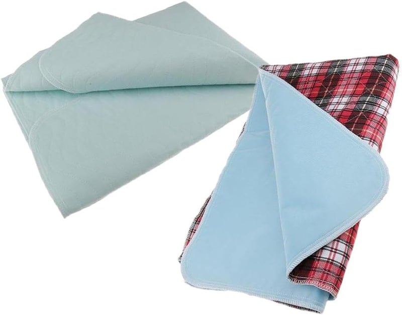 klarako 2pcs Underpad Bed Sheet Protector Pad  Reusable, Machine Washable and Dryable, Waterproof, Extra Absorbent for Adults Elderly Kids Dogs - Image 1